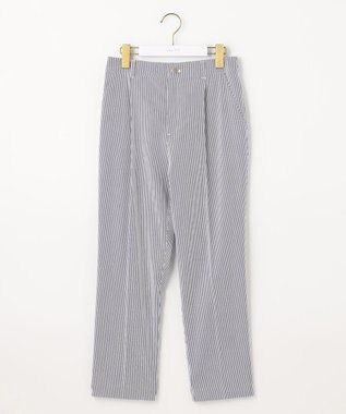 ANY SIS 【洗える】コードレーンストレッチ テーパードパンツ ネイビー