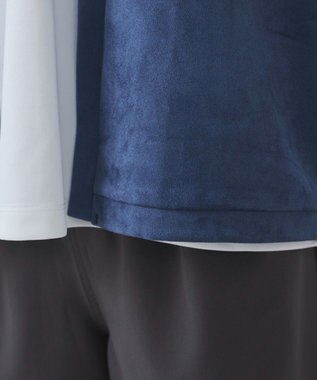 WEGO 【ユニセックス着用アITEM/２点SET】フェイクスウェードアンサンブルカーディガン サックス