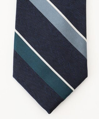 J.PRESS MEN 【STRUCTURE MIX COLLECTION】レジメンタル ネクタイ ネイビー系1