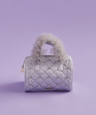 Maison de FLEUR EC限定チュールハンドルラインストーンボストン