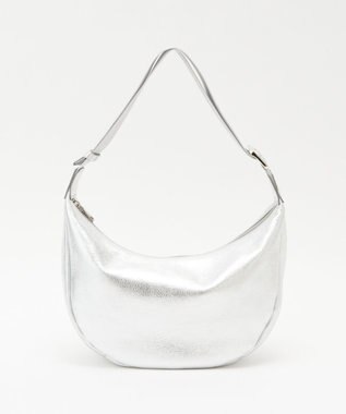 russet ソフトレザーラウンドショルダーバッグ【シルバー】(CE-1470-WEB) Silver