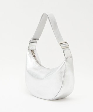 ソフトレザーラウンドショルダーバッグ【シルバー】(CE-1470-WEB