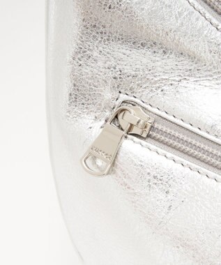 russet ソフトレザーラウンドショルダーバッグ【シルバー】(CE-1470-WEB) Silver