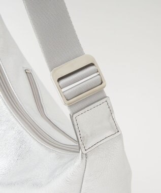 russet ソフトレザーラウンドショルダーバッグ【シルバー】(CE-1470-WEB) Silver