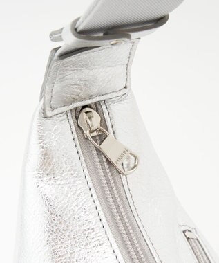 russet ソフトレザーラウンドショルダーバッグ【シルバー】(CE-1470-WEB) Silver