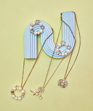 TOCCA CLOVER BIJOUX BROOCH NECKLACE 2WAY ブローチネックレス ゴールド系
