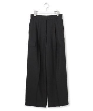 ICB 【先行予約】 FluidBackSatin ワイドストレートカーゴパンツ