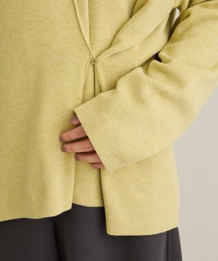 CRAFT STANDARD BOUTIQUE Vネックフードカシュクールニットプルオーバー Light Yellow