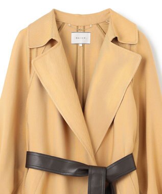 BEIGE， ALAIN / ラップトレンチコート Camel × Brown