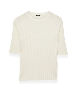 JOSEPH 【洗える】クリスピーレーヨン　ニットTシャツ Ivory