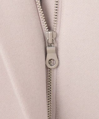 組曲 L 【2WAY】ウールモッサ ショートコート アイスグレー系