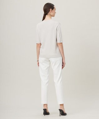 ICB 【洗える】シンセティックハイゲージ 半袖ニット トープ系