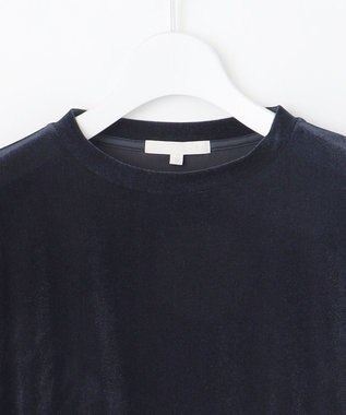 自由区 L 【SHIHOさん着用】シアーベロア カットソー ネイビー