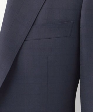 GOTAIRIKU オールシーズン対応【山栄毛織】 RETRO TECH スーツ ネイビー系4