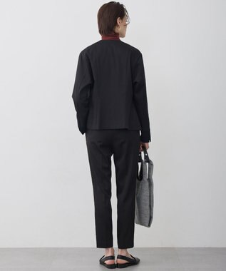 ICB L 【CLASSY.掲載・裏起毛】 ウォームサテン スティックパンツ ブラック系