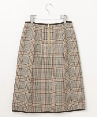 J.PRESS LADIES S 【リバーシブル】リバーチェック スカート ベージュ系