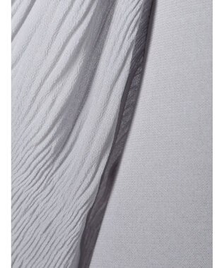 Green Parks マジョリカ袖ドッキングワンピース Gray