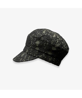 林八百吉商店 un chapeau  レースキャスケット ブラック