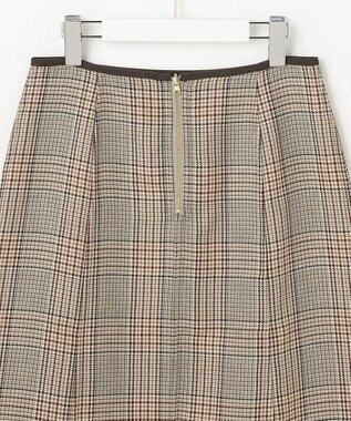 J.PRESS LADIES S 【リバーシブル】リバーチェック スカート ベージュ系