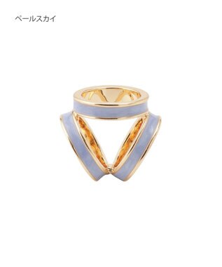 MOONBAT Luna Luce(ルナルーチェ)スカーフリング パール調 3Ring お手持ちのスカーフを通すだけ ギフト ペールスカイ