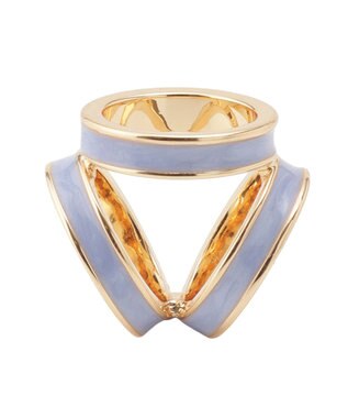 MOONBAT Luna Luce(ルナルーチェ)スカーフリング パール調 3Ring お手持ちのスカーフを通すだけ ギフト ペールスカイ