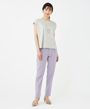 KASHIYAMA 【抗菌消臭】クレンゼ フレンチTeeシャツ アイスグレー