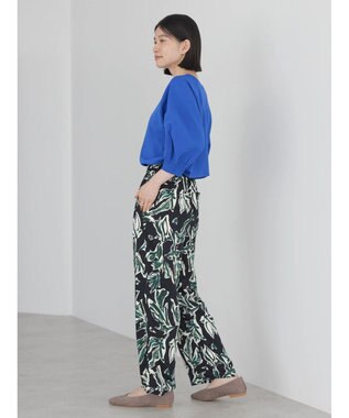 AMERICAN HOLIC Ｆｌｏｗｅｒプリントリラックスパンツ Black