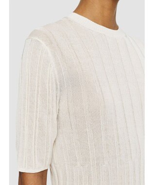 JOSEPH 【洗える】クリスピーレーヨン　ニットTシャツ Ivory