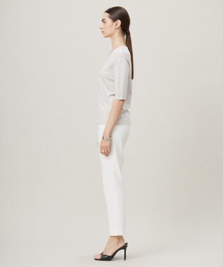 ICB 【洗える】シンセティックハイゲージ 半袖ニット トープ系