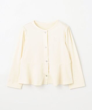 組曲 KIDS 【UVカット・接触冷感】【110-140㎝】サラリとスナップ カーディガン アイボリー