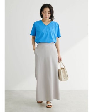 Green Parks 汗じみ防止ＶネックＴシャツ Brown