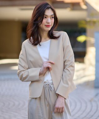 ANY 【WEB・一部店舗限定】【ストレッチ/UVケア/接触冷感】イージィケアストレッチジャケット ベージュ系