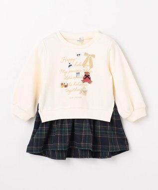 組曲 KIDS 【90-100㎝】 ホリデー トレーナー エクリュ