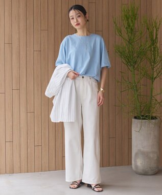 AMERICAN HOLIC ガーメントダイ加工無地Ｔシャツ Blue