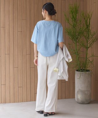 AMERICAN HOLIC ガーメントダイ加工無地Ｔシャツ Blue