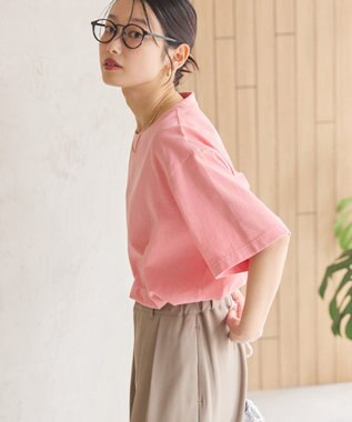 AMERICAN HOLIC ガーメントダイ加工無地Ｔシャツ Pink