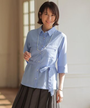 J.PRESS LADIES リネンシアースラブ シャツ ブラウス