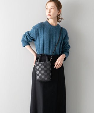 MIYABIYA La quoh with kirakaracho  南蛮七宝ベーシックプリント ミニ２WAYショルダー ブラック