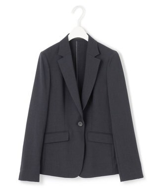 ICB L 【接触冷感・速乾・防シワ・洗える】 レーヨンライクトロ テーラードジャケット ネイビー系