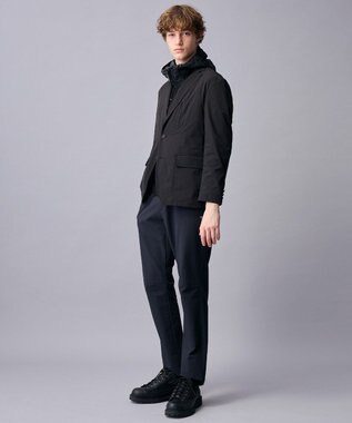 JOSEPH ABBOUD MOUNTAIN 【ストレッチ/ソフト/ECO撥水】ストレッチダブルフェイスアクティブ ジャケット ブラック系