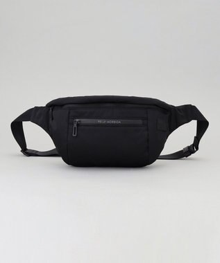 GOTAIRIKU 日本製【PELLE MORBIDA】DICROS SOLO ウエスト型ショルダーバッグ ブラック系