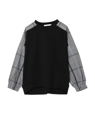 AMERICAN HOLIC イージーケア異素材ポンチプルオーバー Off White