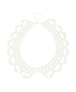 Green Parks ・ＨＡＬＦ　ＴＩＭＥ　パールカラーネックレスＣ White