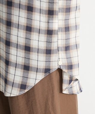 Green Parks カシュクールシアーシャツ Ivory