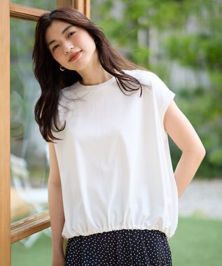 【洗濯機可/UVケア】シルケットスムースドロストＴシャツ