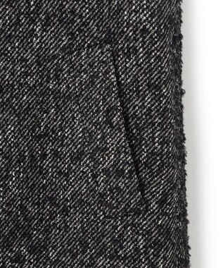 JOSEPH HOMME 【HIGH GRADE LINE】ファンシーループツイード　ダブルブレストコート ブラック系5