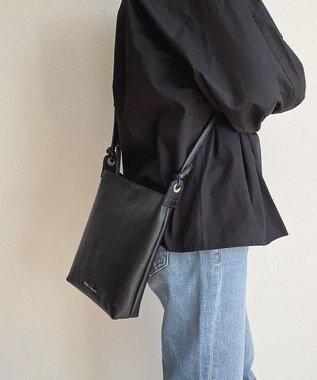 Hekhèr Le Style de Vie 新色追加【日本製】シュリンクレザー ショルダーバッグ ブラック