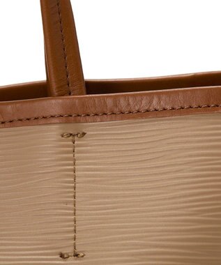 TOPKAPI 【Breath TOPKAPI】RIPPLE リプル ショルダー付き シンプル ミニ トートバッグ ライトトープ