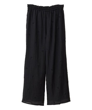 earth music&ecology ３Ｄフラワーパンツ Black