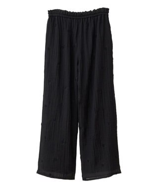 earth music&ecology ３Ｄフラワーパンツ Black